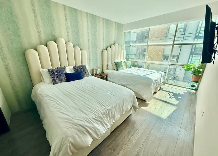 Lujoso Departamento En Napoles 10 Personas Apartamento México DF